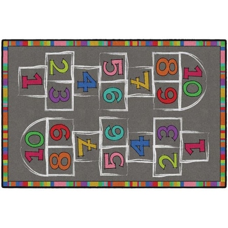 Flagship Carpets Flagship Carpets CE486-22W 4 x 6 Hopscotch Rug - Rectangle CE486-22W